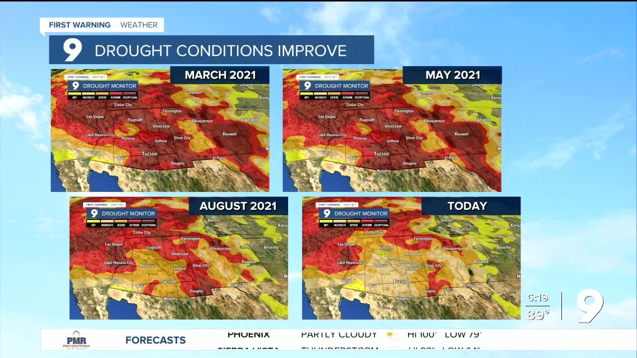 A slight chance of thunderstorms for the holiday weekend