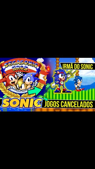 Jogo da IRMÃ do Sonic ?! | Jogos Cancelados do Sonic #shorts