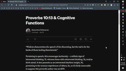 Proverbs 10:13; Proverbs & Cognitive Functions series