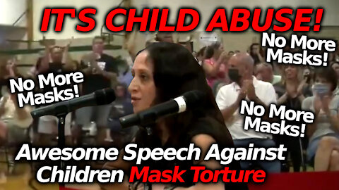 Mother's Passionate Speech Against The School Board's Mask Abuse Of Children