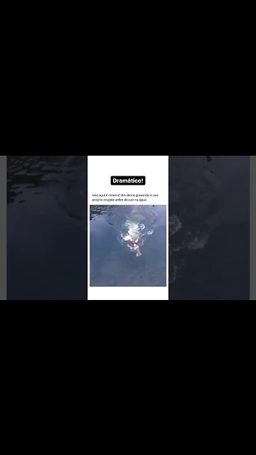 Isso é tecnologia + cinema! Um drone filmando o seu próprio fim! Dramático e cômico kkk #drone