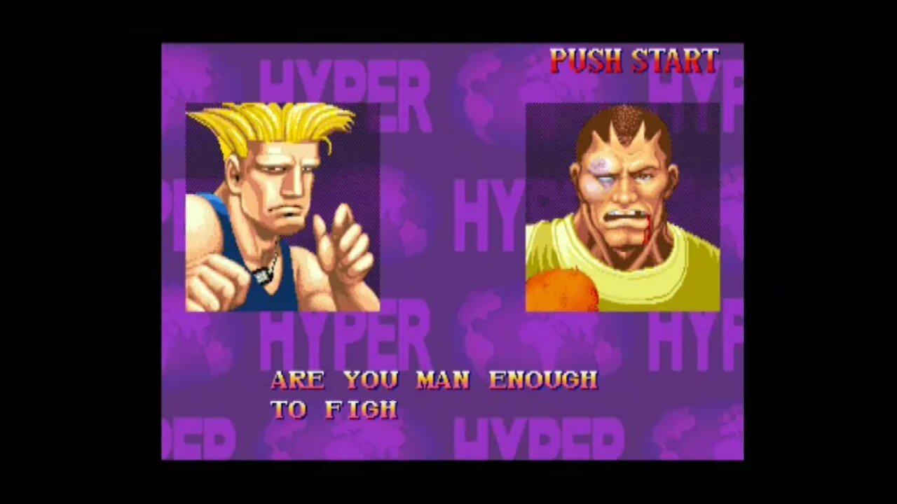 Hyper Street Fighter 2 Nerf AI (PS2) - Guile (Turbo) - Hardest - No Continues