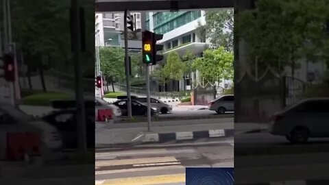 These drivers could care less about pedestrian crossing signs #shorts #traffic #vehicle #sign