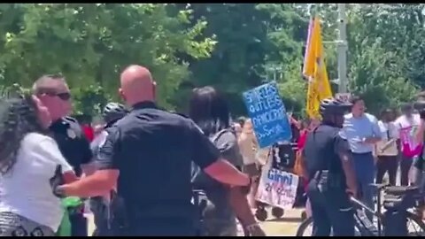 Defund the police Cory Bush has no problem when the police have to lift her fat ass off the ground 😂