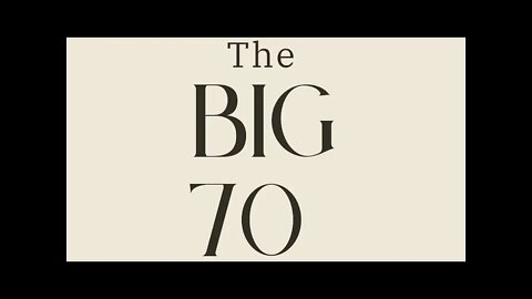 The Big 70! Posting video at bottom