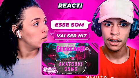 Prévia música AKATSUKI | Mhrap chora com Fã | GeekCamp - Akatsuki Gang (EP. 2) | [React em Casal] 🔥