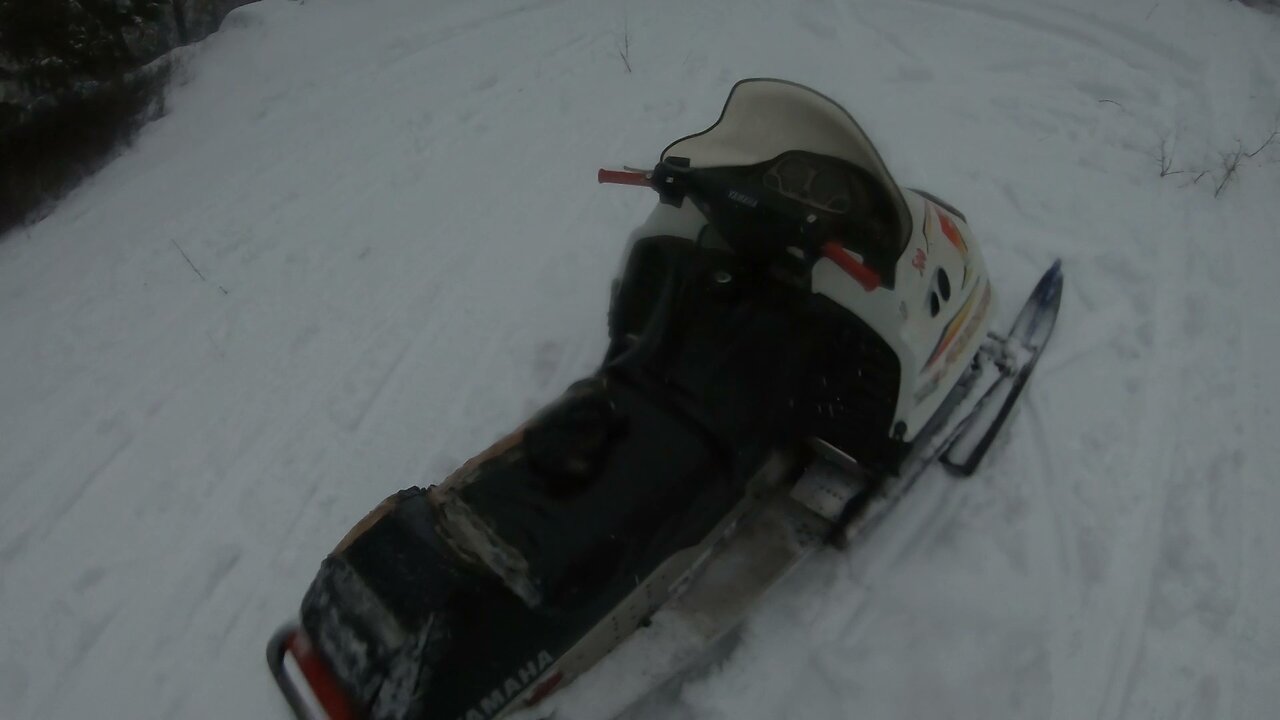 Snowmobile jumping