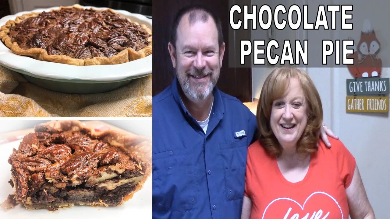 CHOCOLATE PECAN PIE EASY RECIPE | Its Fall Y'all Bake with me and Thomas