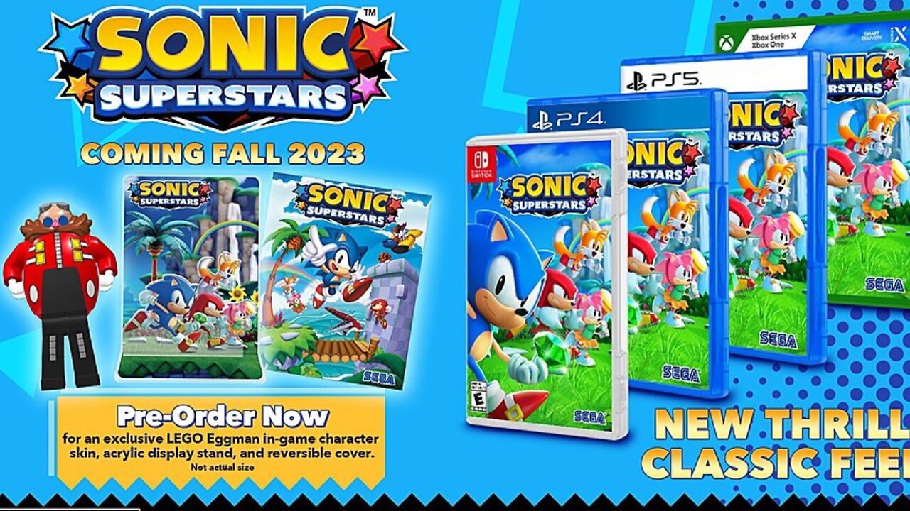 Sonic Superstars Preorders Revealed Lego Egg Man Game Skin & Reversible Cover & More