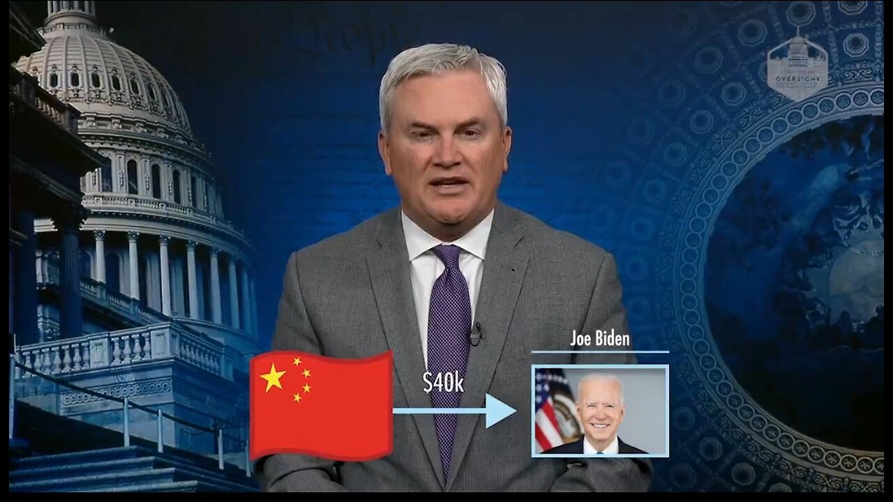 Rep Comer's BOMBSHELL: Joe Biden Received $40K In Laundered China Money