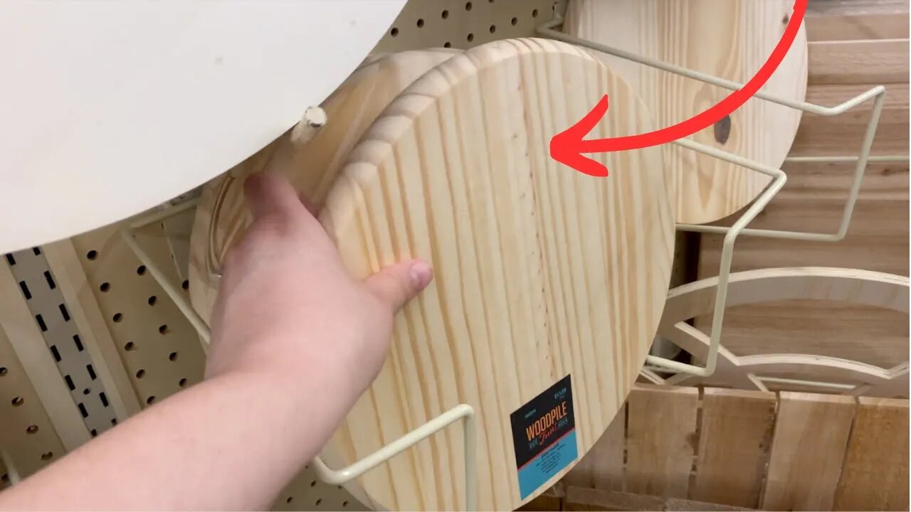 Buy a wood round at Hobby Lobby for this GENIUS idea!