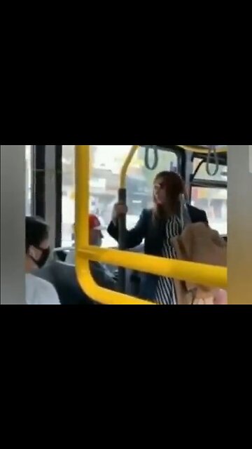Woman Spits On Man So He Throws Her Off The Bus - HaloRockNews