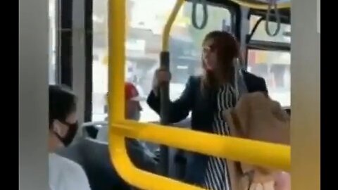 Woman Spits On Man So He Throws Her Off The Bus - HaloRockNews