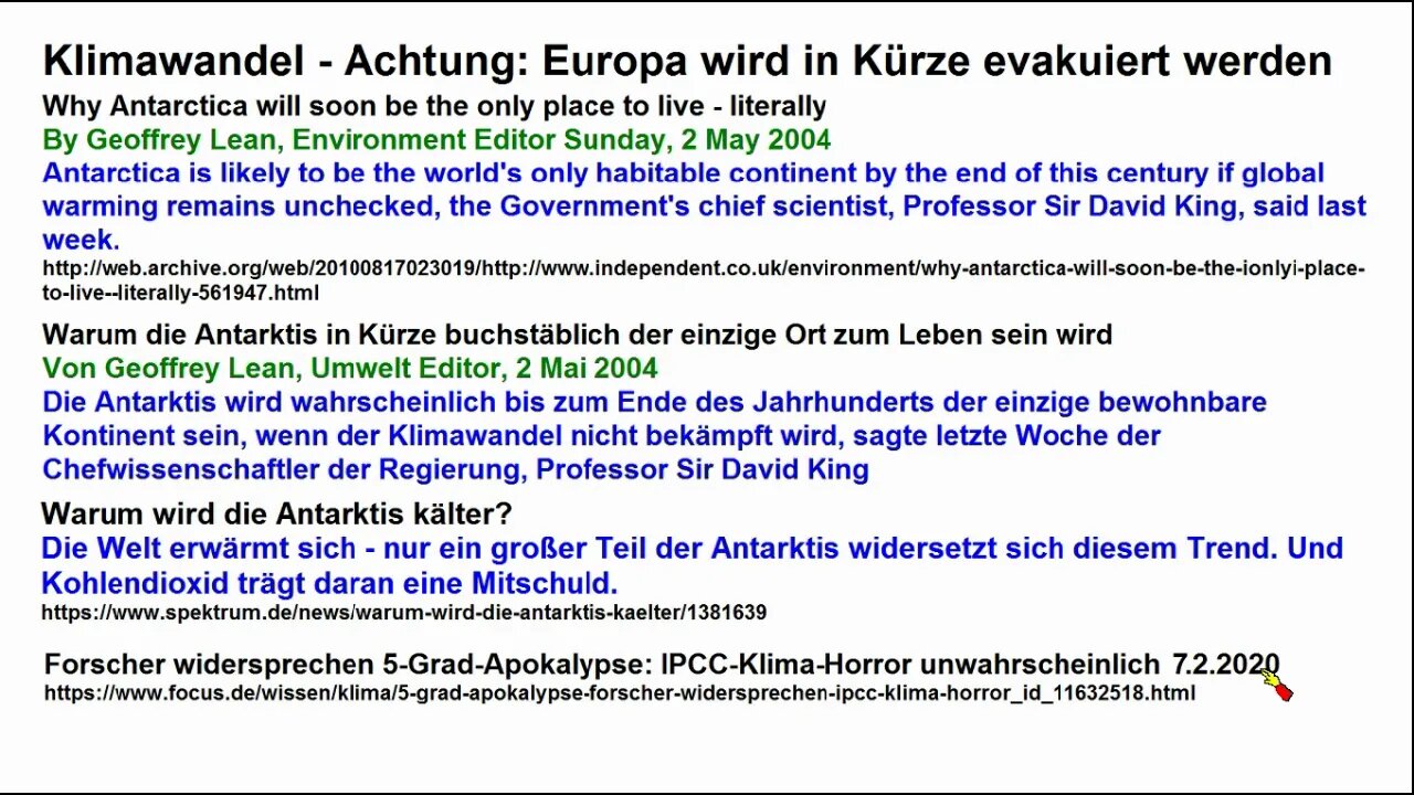 Klimawandel immer schlimmer ►Europa muss evakuiert werden!