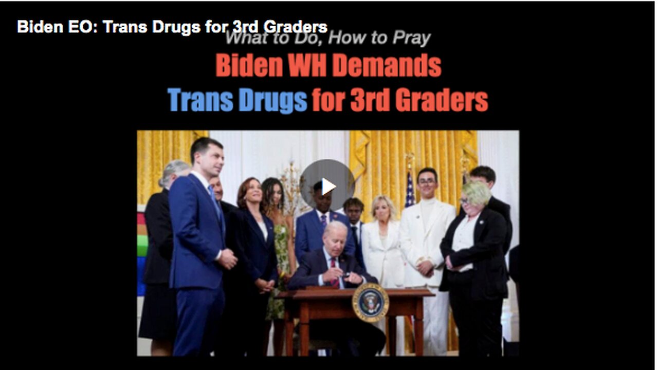 Biden’s stance about transgenderism in American children and youth