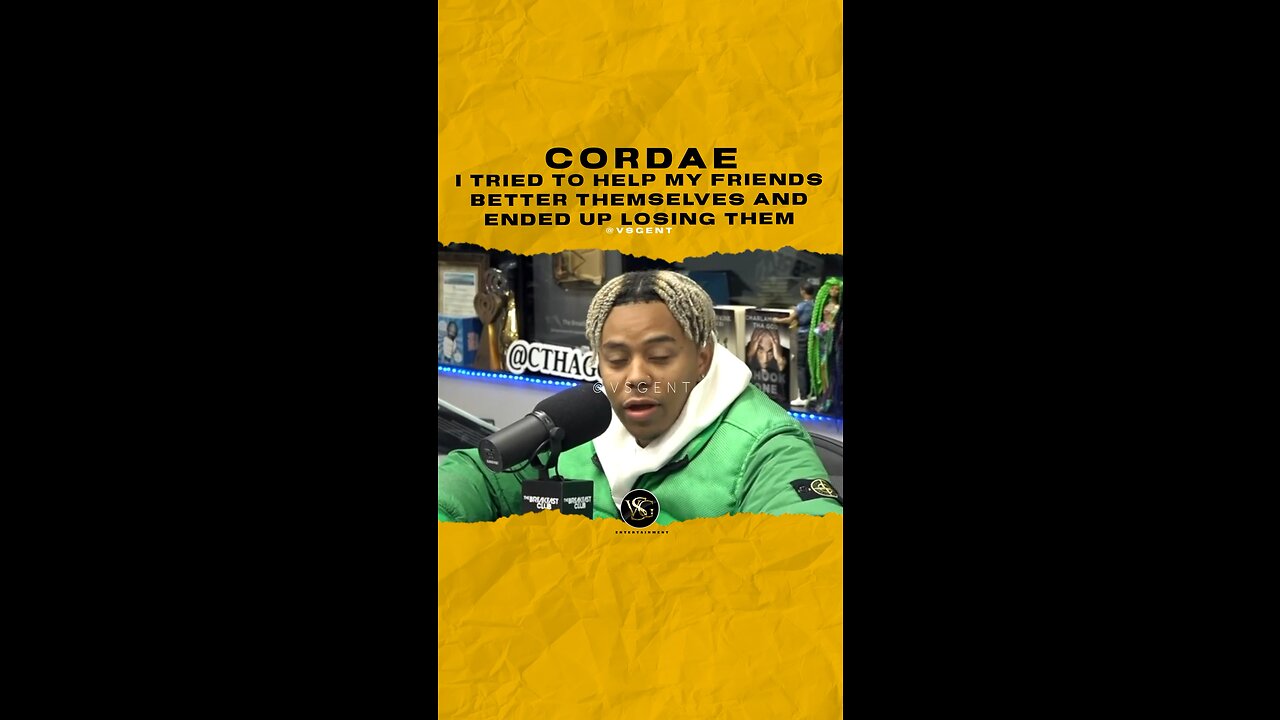 @cordae I tried to help my friends better themselves and ended up losing them