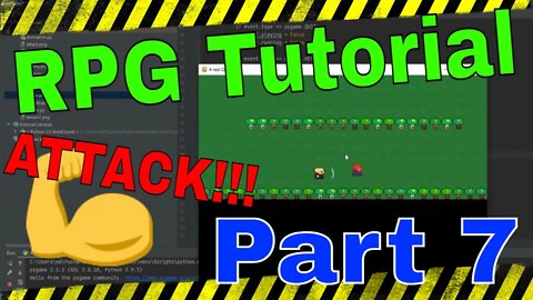 Pygame RPG Tutorial part 7 | Python 2022 | Attack Collision, Animation, and Controls