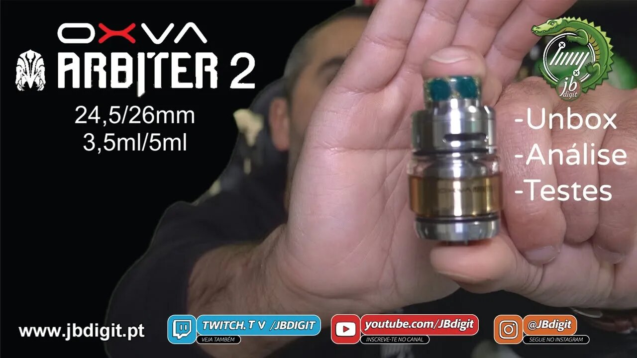 [PT] OXVA Arbiter 2 - RTA 24,5/26mm 2/3,5/5ml - Sem arbitros, já ganhou?