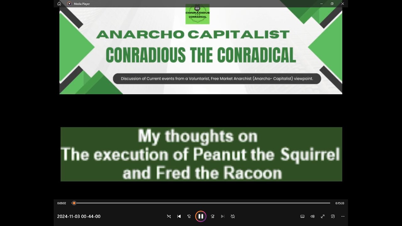 My thoughts on New York State executing Peanut the squirrel and Fred the racoon