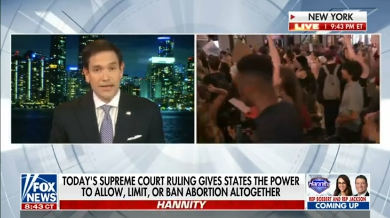 Sen Rubio: Liberal Media Makes You Think Abortion Has Been Banned, It's Not