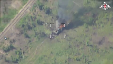 Destruction of Ukrainian armored vehicles at outskirts of Berkhovka