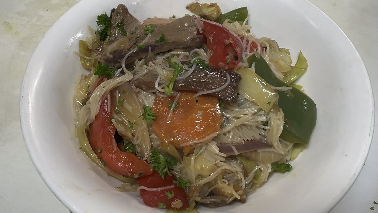 Filipino Pancit At Home With Chef