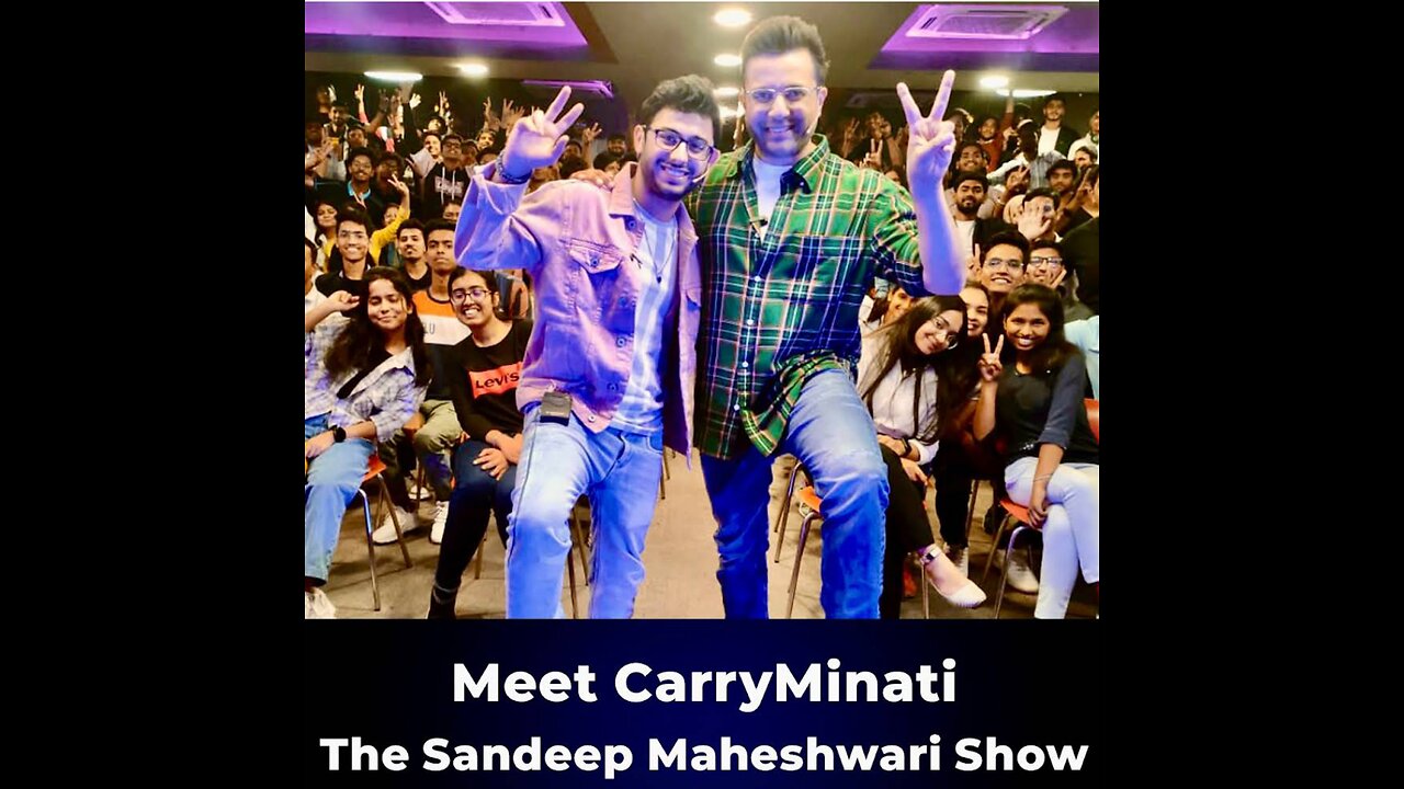 Sandeep Sir Meet a CarryMinati Show Full Video Sandeep Sir Fan's