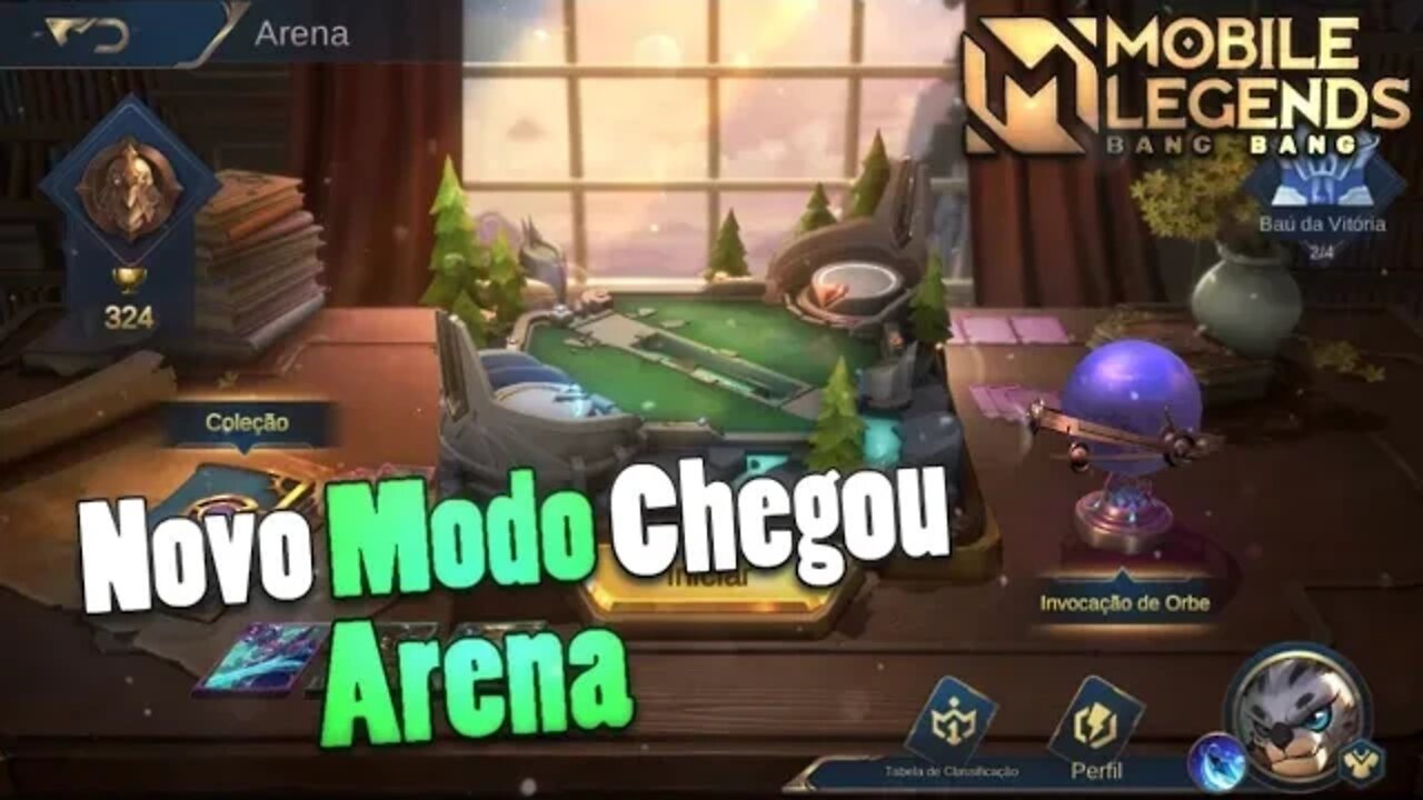 NOVO MODO ARENA CHEGOU NO JOGO | Mobile Legends