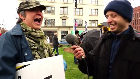 The Liberty Block at the #Reopen NH Rally | Interview with Carla Gericke
