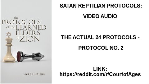 SATAN REPTILIAN PROTOCOLS: THE ACTUAL 24 PROTOCOLS - PROTOCOL NO. 2