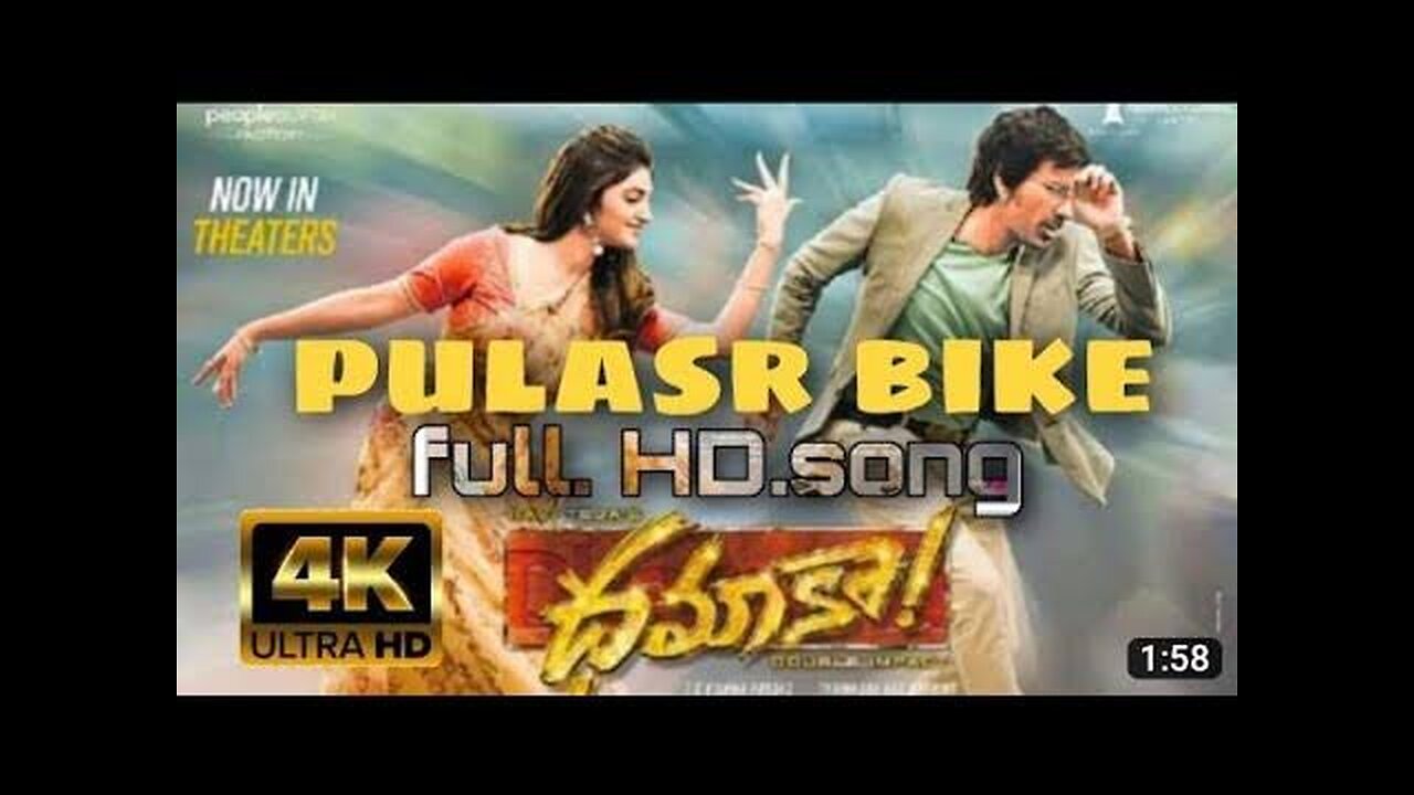 Pulsar Bike | full Video song | Dhamaka