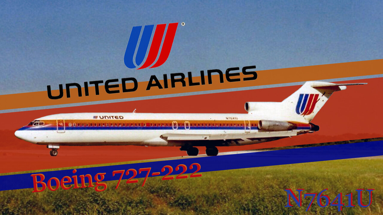 United Airlines Boeing 727-222, (N7641U) three decades of service across America