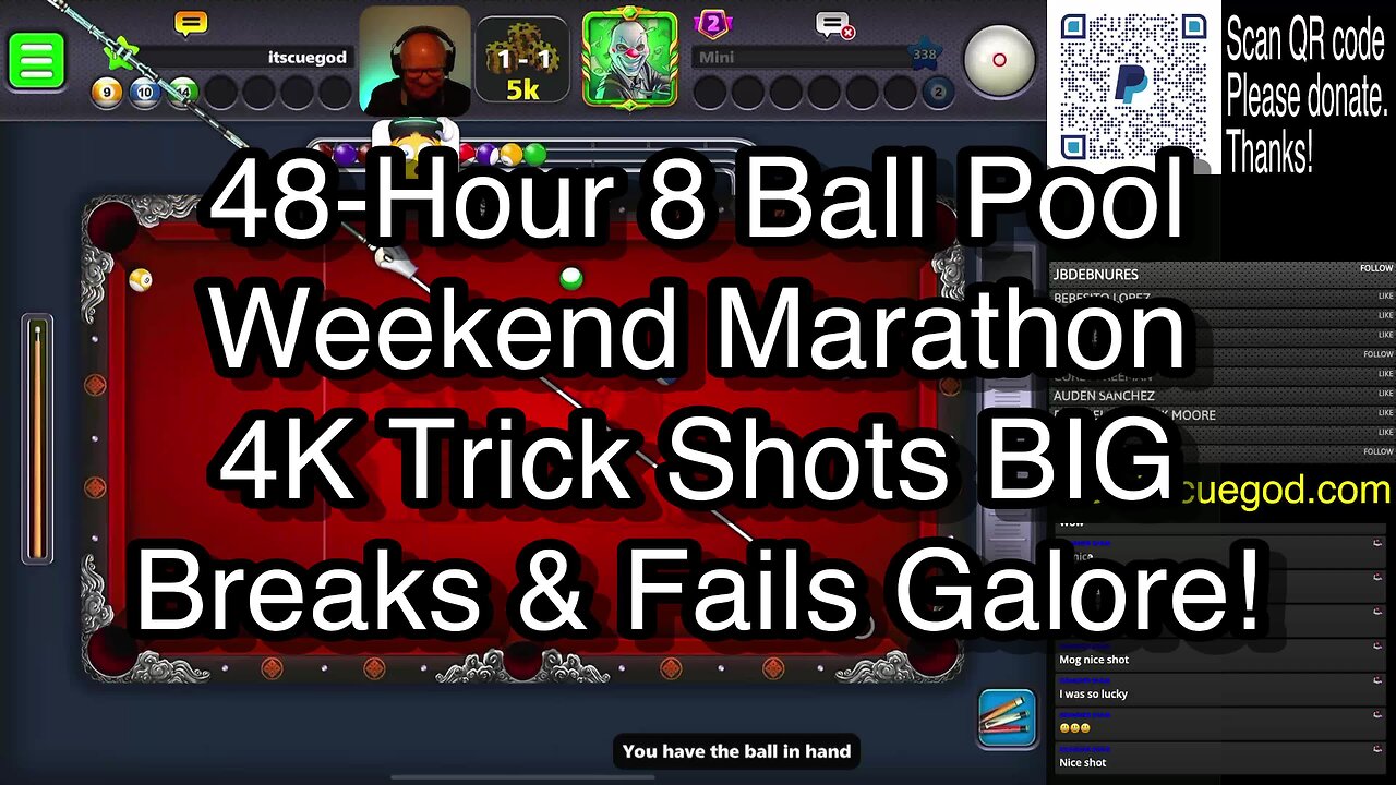 🎱🚀 48-Hour 8 Ball Pool Weekend Marathon 🏆💥 4K Trick Shots BIG Breaks & Fails Galore! 🤯🔥