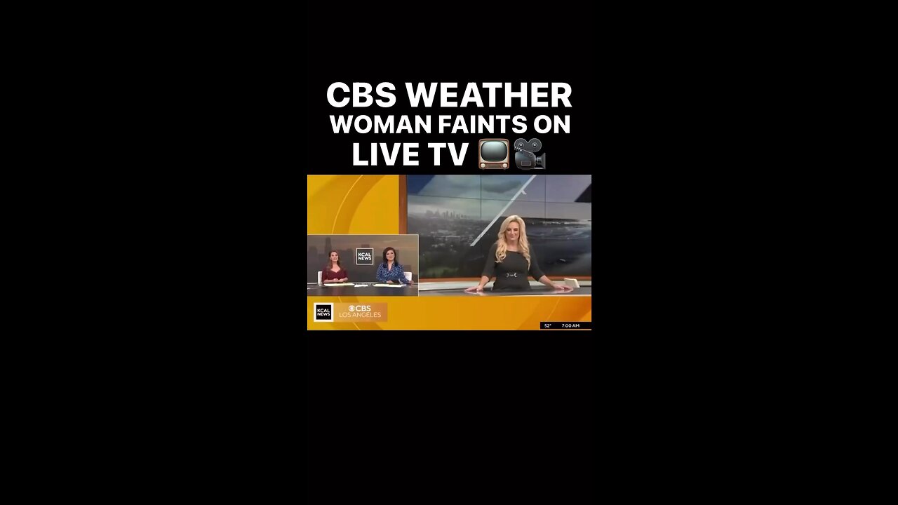 Weather Girl Faints son Live Tv