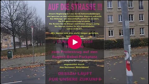 17.11.2024 Demo der Mittelstand läuft - Dessau - Sachsen-Anhalt