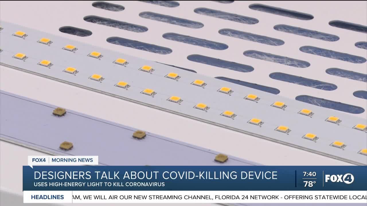 Cape Coral lighting business develops air filter designed to destroy Covid-19, other pathogens