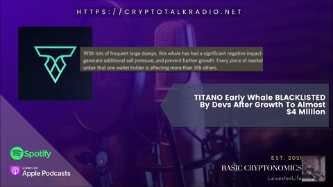 TITANO Blacklists Whale Who Bought $16k Early And Got Up To $4 MILLION In Value