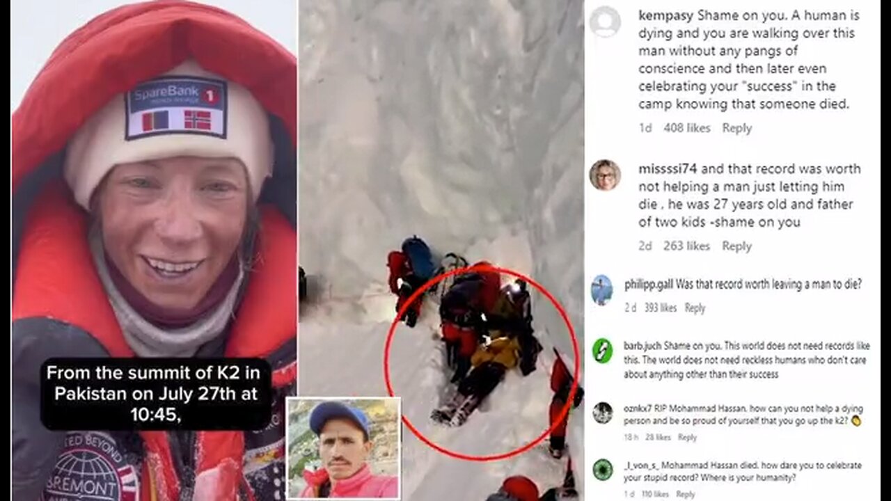 Record-breaking mountaineer denies climbing over dying porter on K2