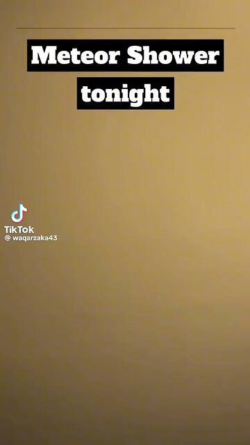 Meteor shower tonight by waqar zaka
