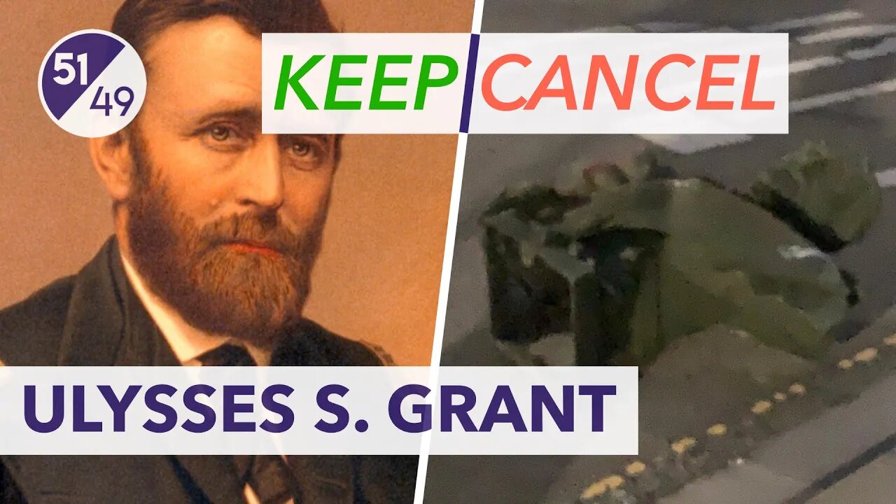 President Ulysses S Grant Statue Torn Down Down by Protesters (Civil War Hero CANCELLED!)