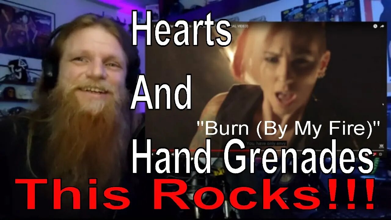 HEARTS AND HAND GRENADES - Burn (By My Fire) REACTION | Metal Head DJ Reacts