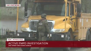 Police negotiating with barricaded subject in apartment