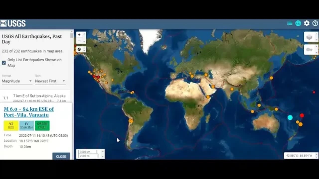 6.1 Magnitude Earthquake Strikes Zealandia Continent July 11th 2022!