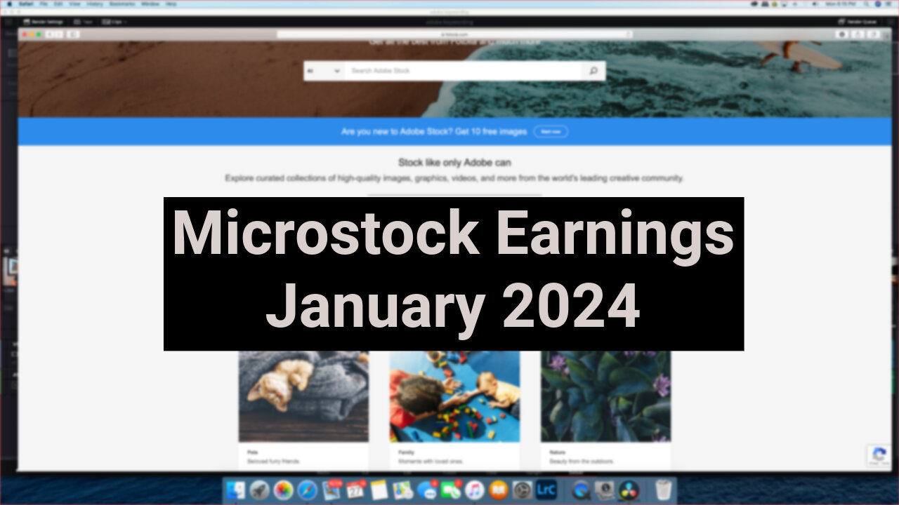 Stock Photography : Microstock Earnings - January 2024