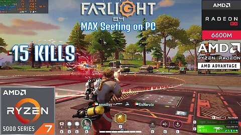 Farlight 84 MAX Setting Gameplay on HP Omen 16.1 - AMD Advantage - Radeon RX 6600M 8GB - 1080p 60FPS