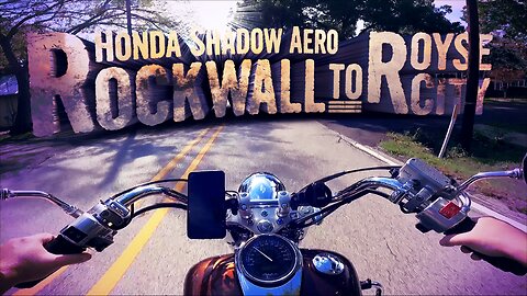 Honda Shadow Aero VT750 ASMR Rockwall to Royse City (Labor Day Ride)