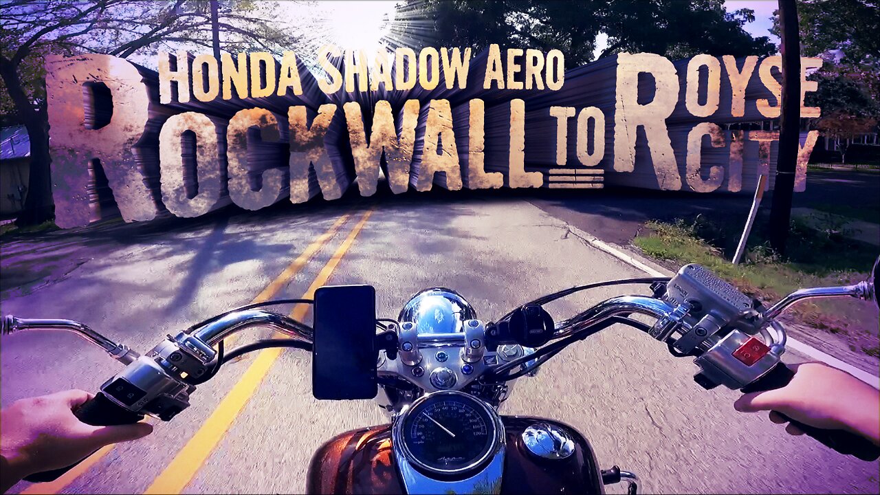 Honda Shadow Aero VT750 ASMR Rockwall to Royse City (Labor Day Ride)