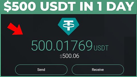 How To Get FREE $500 USDT in 1 Day | new usdt mining site (payment proof)