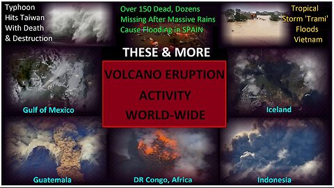 Destructive Storms, & Volcanic Activity Increasing World-Wide