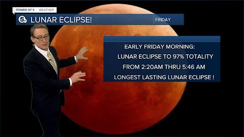 Longest lunar eclipse of the century is this Friday